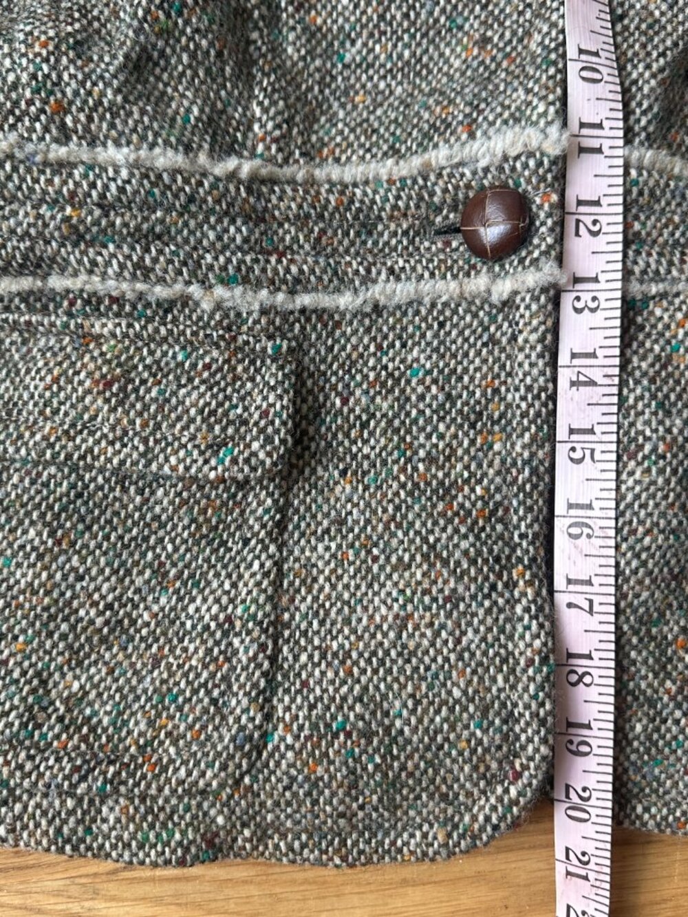 Vintage J.Crew Wool Alpaca Tweed Blazer Jacket Womens Office Career Sz.6 - Picture 4 of 5